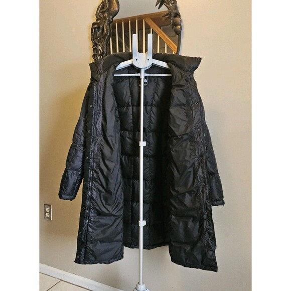 The North Face Metropolis 550 Down Puffer Jacket Parka Coat Womens L Long Black - Picture 5 of 10